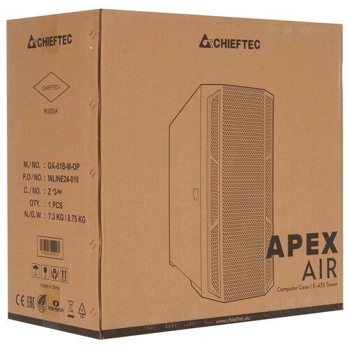 Компьютерный корпус Chieftec APEX AIR TG Black (GA-01B-M-OP) документация