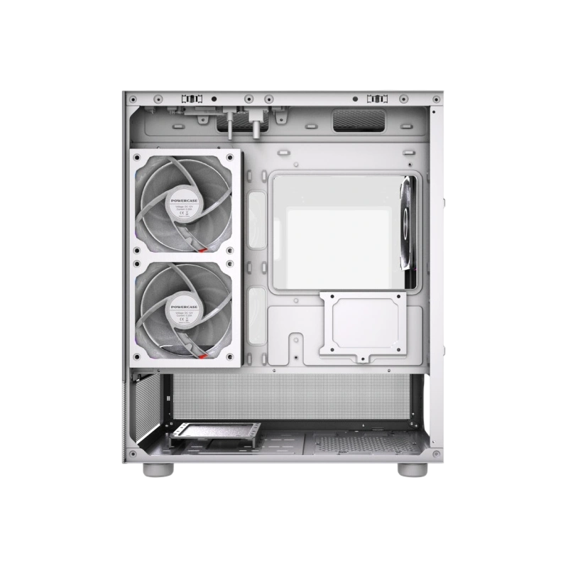 Компьютерный корпус Powercase Vision Micro M2 TG ARGB White (CVMWM2-A3)