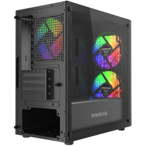 Компьютерный корпус Powercase Mistral Micro D3B ARGB V2 Black (CMMDB-A3-V2)