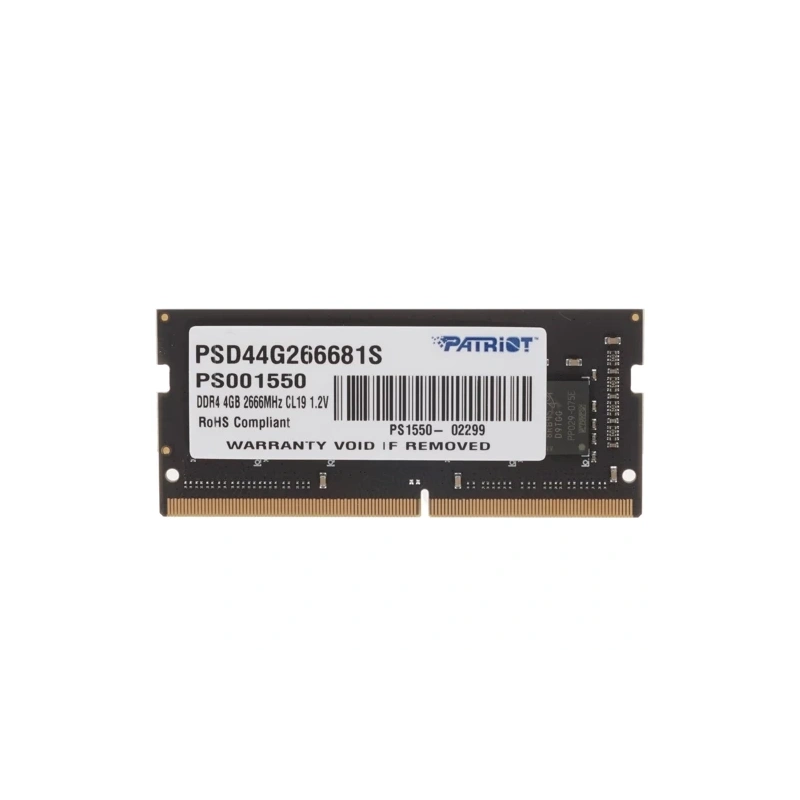 Оперативная память 4 Gb 2666 MHz PATRIOT SL (PSD44G266681S)