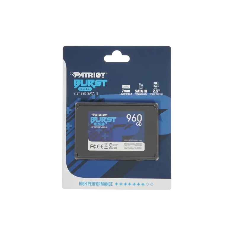 Твердотельный накопитель Patriot 960 Gb BURST E (PBE960GS25SSDR)