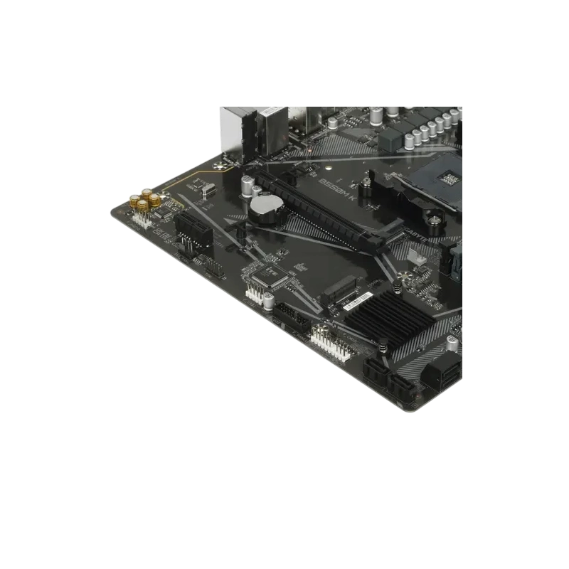 Материнская плата Gigabyte B550M K документация, задняя планка, кабель SATA