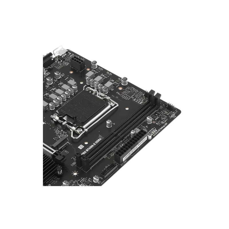 Материнская плата MSI PRO B760M-E DDR4 документация, задняя планка, кабель SATA, крепеж для разъема M.2