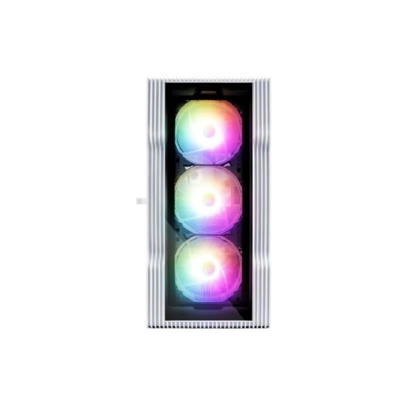 Компьютерный корпус 1STPLAYER TRILOBITE T3-G TG LED White (T3-G-WH-4F1-W)