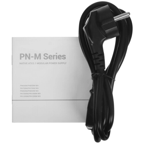 Блок питания Deepcool 1200W GAMERSTORM PN1200M Black 16 Pin (PCIe 5.0 Connector Cable Details) документация, комплект кабелей, комплект крепежа