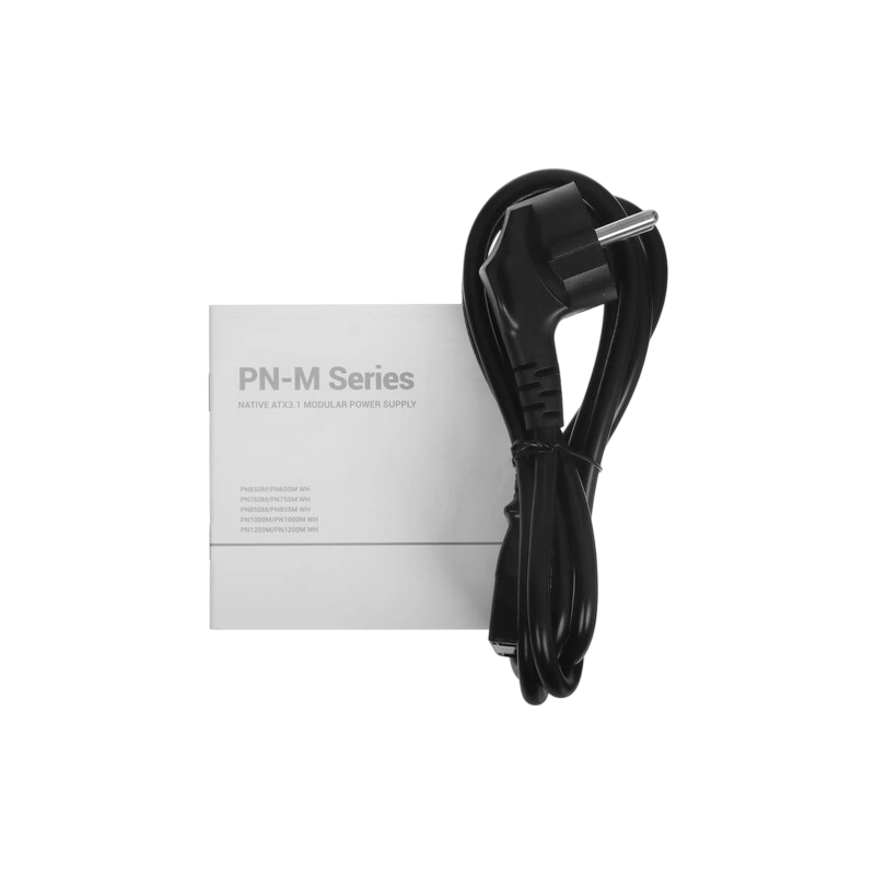 Блок питания Deepcool 1200W GAMERSTORM PN1200M Black 16 Pin (PCIe 5.0 Connector Cable Details) документация, комплект кабелей, комплект крепежа