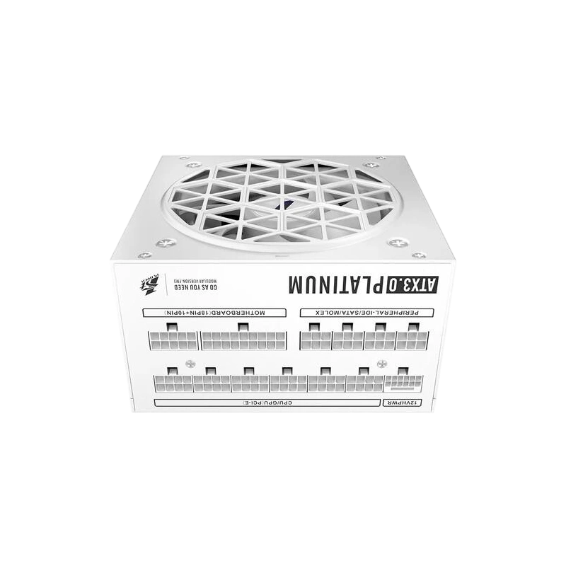 Блок питания 1STPLAYER 1000W NGDP Platinum White (HA-1000BA3-WH) 16 Pin (PCIe 5.0 Connector Cable Details) документация, кабельные стяжки, комплект кабелей, комплект крепежа