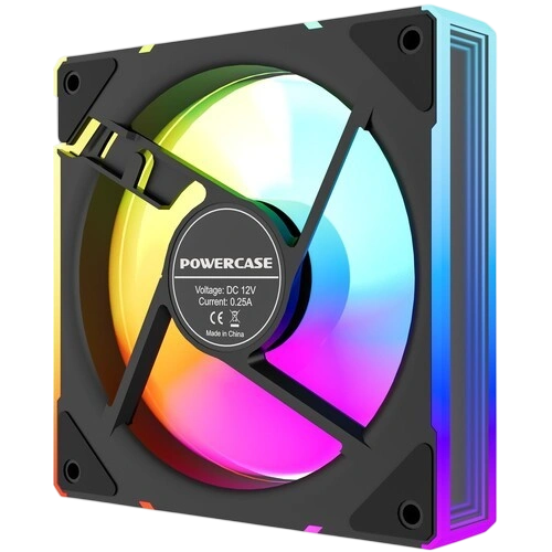 Вентилятор для корпуса Powercase (M61-12 ARGB) Black комплект крепежа