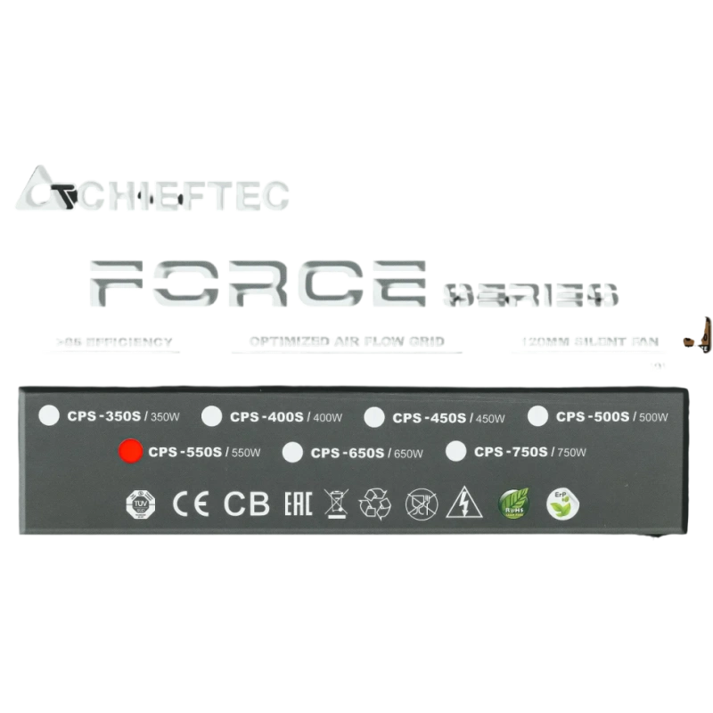 Блок питания Chieftec 550W FORCE (CPS-550S) документация