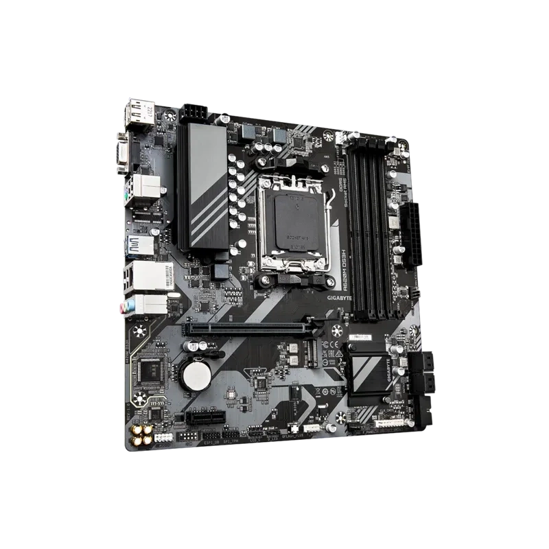 Материнская плата Gigabyte A620M DS3H x кабель SATA, документация, задняя планка