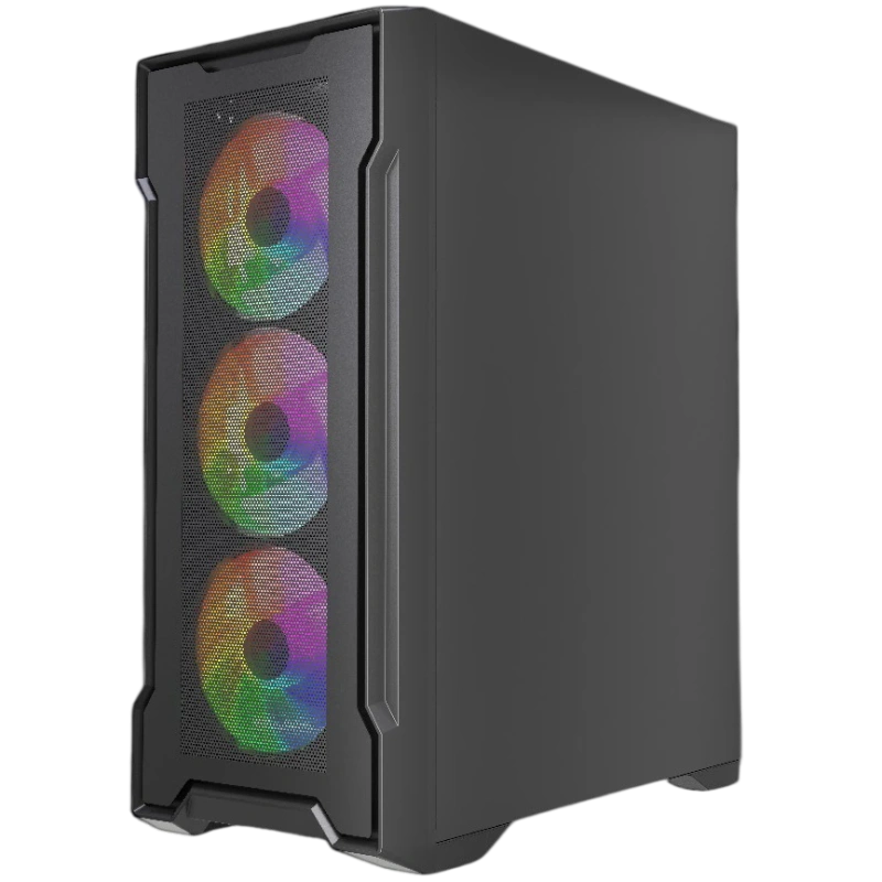 Компьютерный корпус Powercase Mistral X4B FRGB TG Black (CMXB-L4)