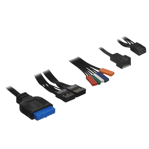 Компьютерный корпус 1STPLAYER FD3 FRGB Black (FD3-BK-4F1)