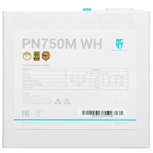 Блок питания Deepcool 750W PN750M White (R-PN750M-FC0W-WGEU) 16 Pin (PCIe 5.0 Connector Cable Details)