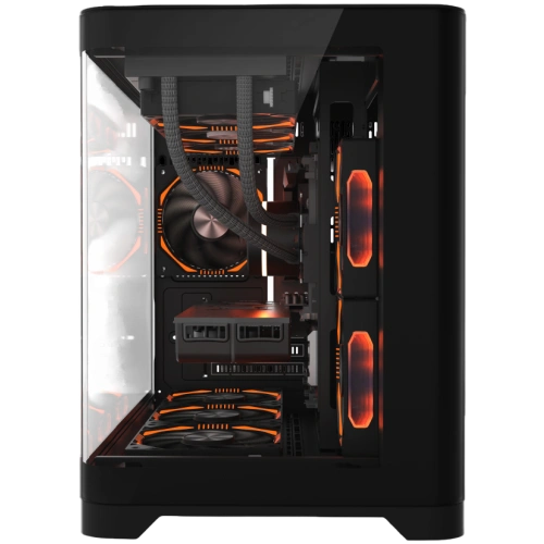 Компьютерный корпус 1STPLAYER UVIEW UV6 Black (UV6-BK)