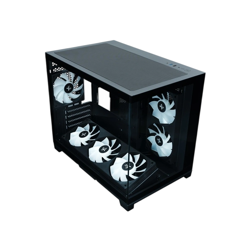 Компьютерный корпус XASTRA QW500M 6ARGB-FC-C6-UC Black (QW500M-1FA36A-1FA24A-1FC1)