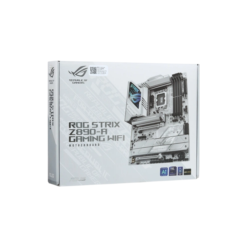 Материнская плата ASUS ROG STRIX Z890-A GAMING WIFI (90MB1I90-M0EAY0) 2 x кабель SATA, антенна WiFi, брелок, документация, комплект наклеек, стяжки для кабелей