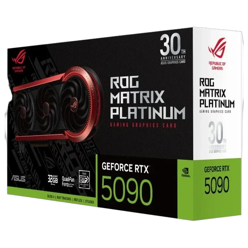 Видеокарта ASUS (ROG-MATRIX-RTX5090-P32G-30TH) GeForce RTX 5090 32GB ROG MATRIX 30TH (90YV0NF2-M0NM00)