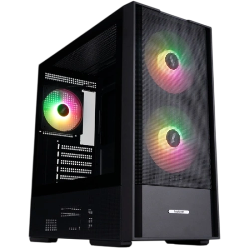 Компьютерный корпус 1STPLAYER AU7 ARGB Black (AU7-BK-2FA7-14-2FA7R-1FA7)