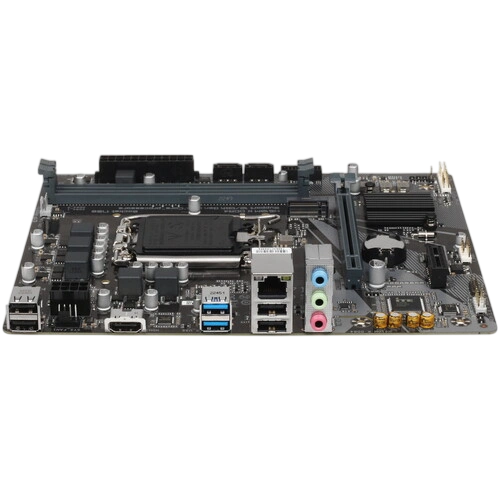 Материнская плата Gigabyte H610M K DDR4 документация, задняя планка, кабель SATA
