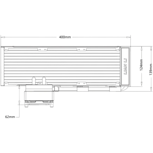 Система жидкостного охлаждения для процессора Lian Li HydroShift II LCD-S 360TL (GHS2LCDS36TW) White (G89.GHS2LCDS36TW.R0)