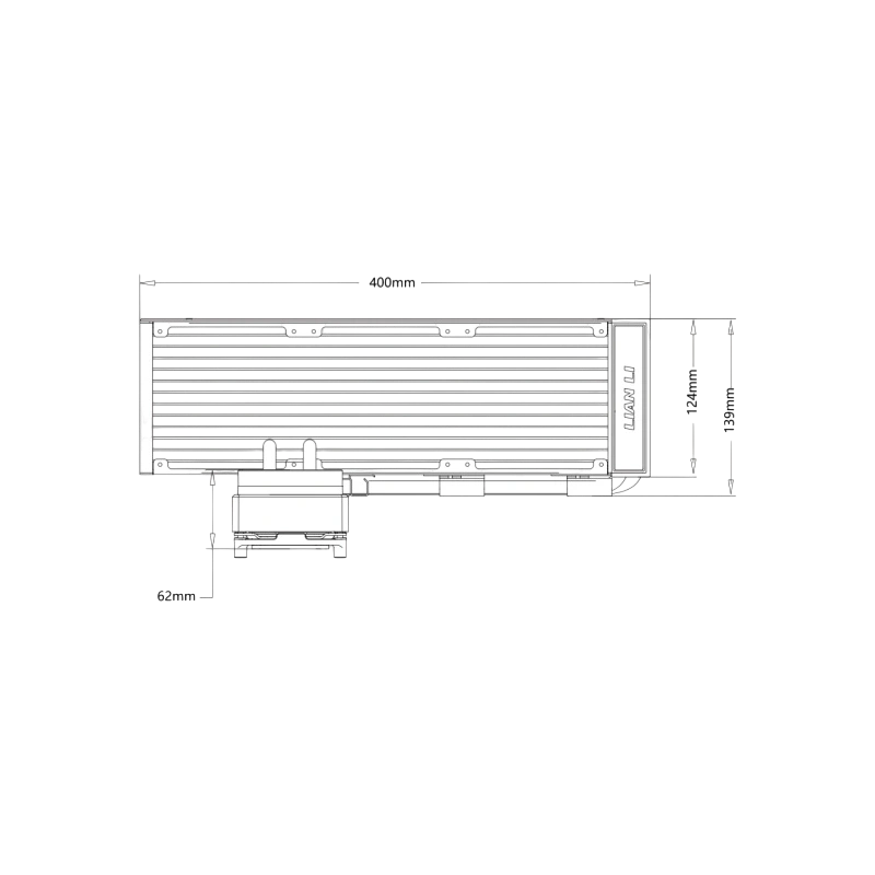 Система жидкостного охлаждения для процессора Lian Li HydroShift II LCD-S 360TL (GHS2LCDS36TW) White (G89.GHS2LCDS36TW.R0)