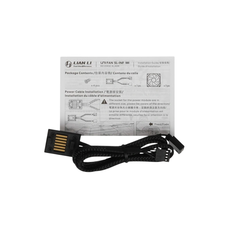 Вентилятор для корпуса Lian Li UNI FAN SL-INF 140 Reverse ARGB Black (G99.14RSLIN1B.R0)