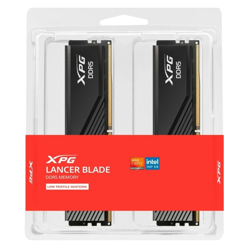 Оперативная память 32 Gb 6400 MHz ADATA XPG LANCER Blade Black (AX5U6400C3216G-DTLABBK)