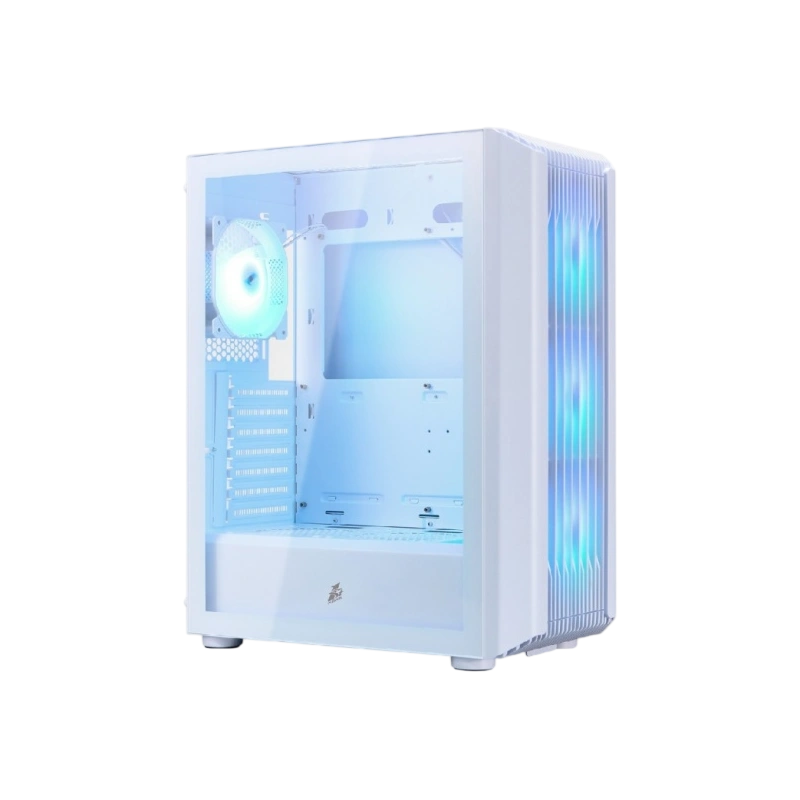 Компьютерный корпус 1STPLAYER BULLET HUNTER H6 ARGB White (H6-WH-4F7-W)