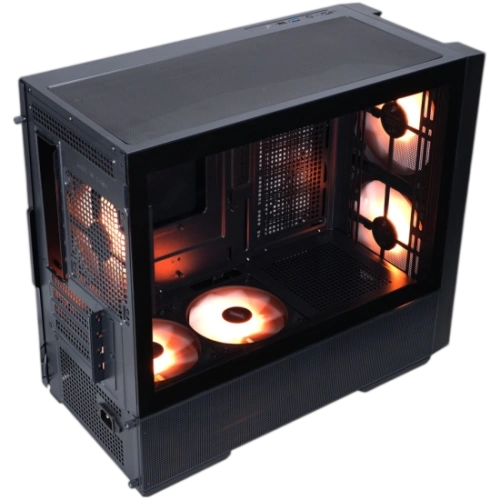 Компьютерный корпус 1STPLAYER AU6 ARGB Black (AU6-BK-2FA7-14-2FA7R-1FA7)