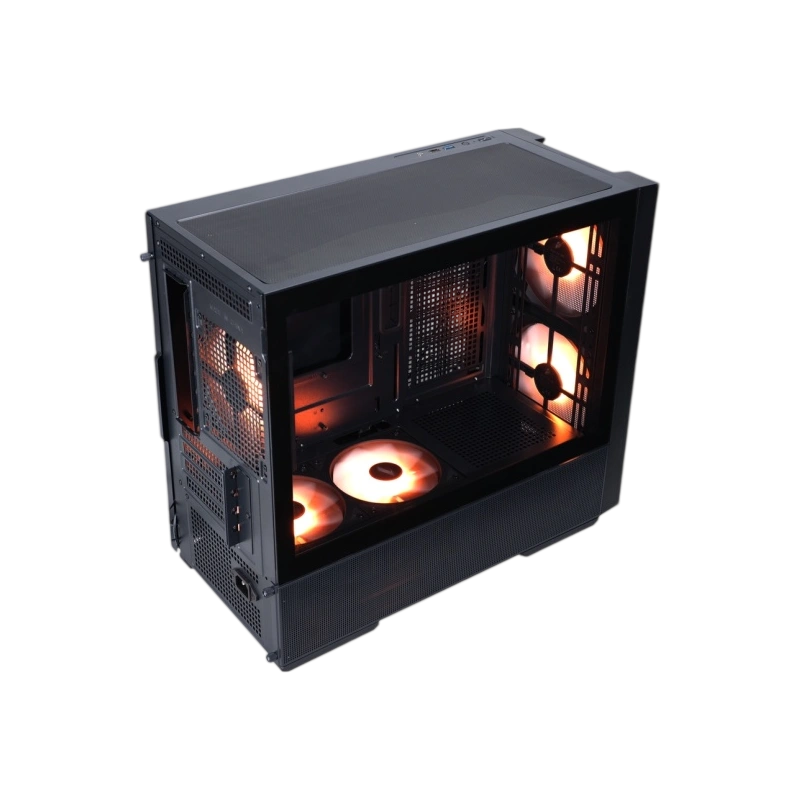 Компьютерный корпус 1STPLAYER AU6 ARGB Black (AU6-BK-2FA7-14-2FA7R-1FA7)