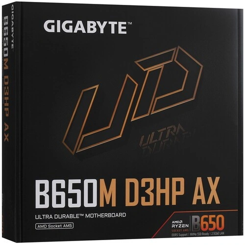 Материнская плата Gigabyte B650M D3HP AX антенна Wi-Fi, документация, задняя планка, кабель SATA