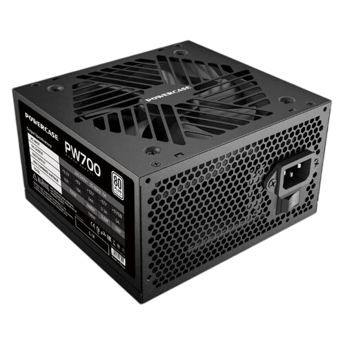 Блок питания Powercase 700W PW700 Black (PS-700W-DC) документация, кабельные стяжки, комплект крепежа
