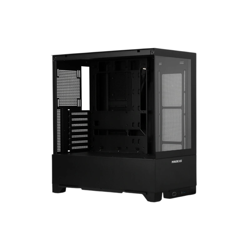 Компьютерный корпус Powercase VISION Black V2 TG Black (CVBAV2-L0) документация