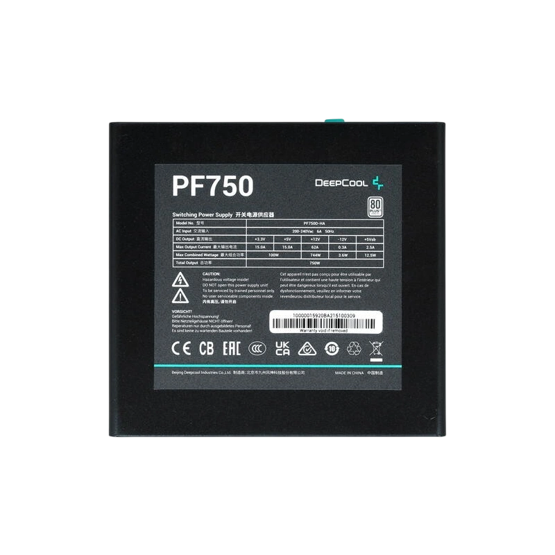 Блок питания Deepcool 750W PF750 (R-PF750D-HA0B-WDEU)