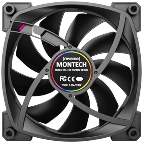 Вентилятор для корпуса Montech RX120 Reverse ARGB Black (RX120B)