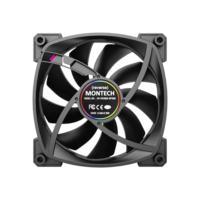 Вентилятор для корпуса Montech RX120 Reverse ARGB Black (RX120B)