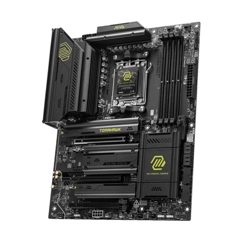 Материнская плата MSI MAG X870 TOMAHAWK WIFI 2 x кабель SATA, документация, комплект наклеек, крепеж для разъема M.2, флешка с ПО