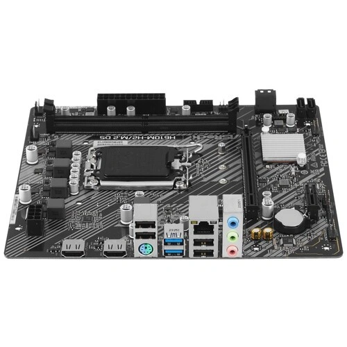 Материнская плата ASRock H610M-H2/M.2 D5 x кабель SATA, документация, задняя планка, крепеж для разъема M.2