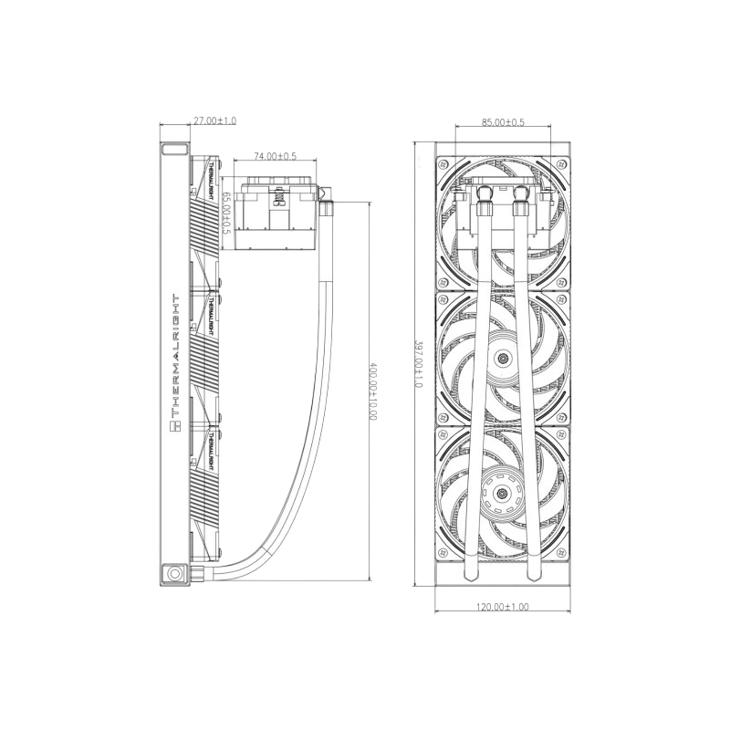 Система жидкостного охлаждения для процессора Thermalright Mjolnir Vision 360 UB Pro ARGB Black (TRMV360UBPROAB)