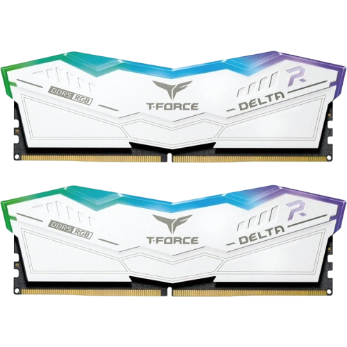 Оперативная память 32 Gb 7600 MHz Team Group T-FORCE DELTA RGB White (FF4D532G7600HC36DDC01)