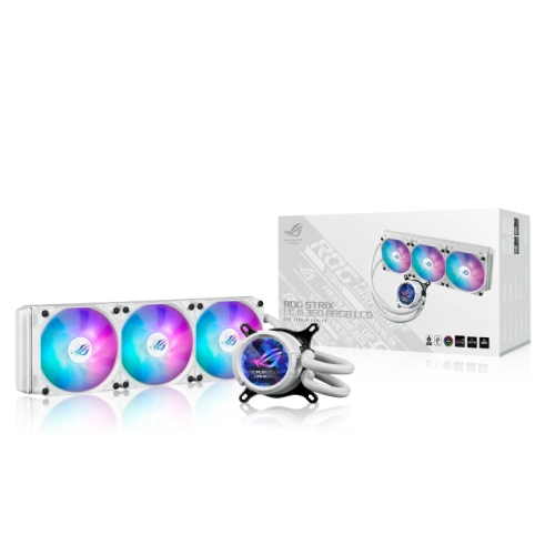 Система жидкостного охлаждения для процессора ASUS ROG STRIX LC III 360 ARGB LCD WHT (90RC00W2-M0UAY0)