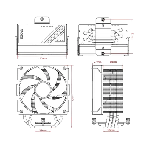 Кулер для процессора ID-COOLING FROZN A410 SE ARGB White