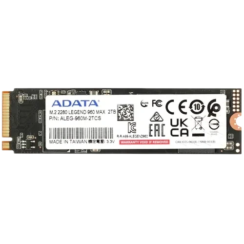 Твердотельный накопитель ADATA XPG 2000 Gb LEGEND 960 MAX (ALEG-960M-2TCS) BOX
