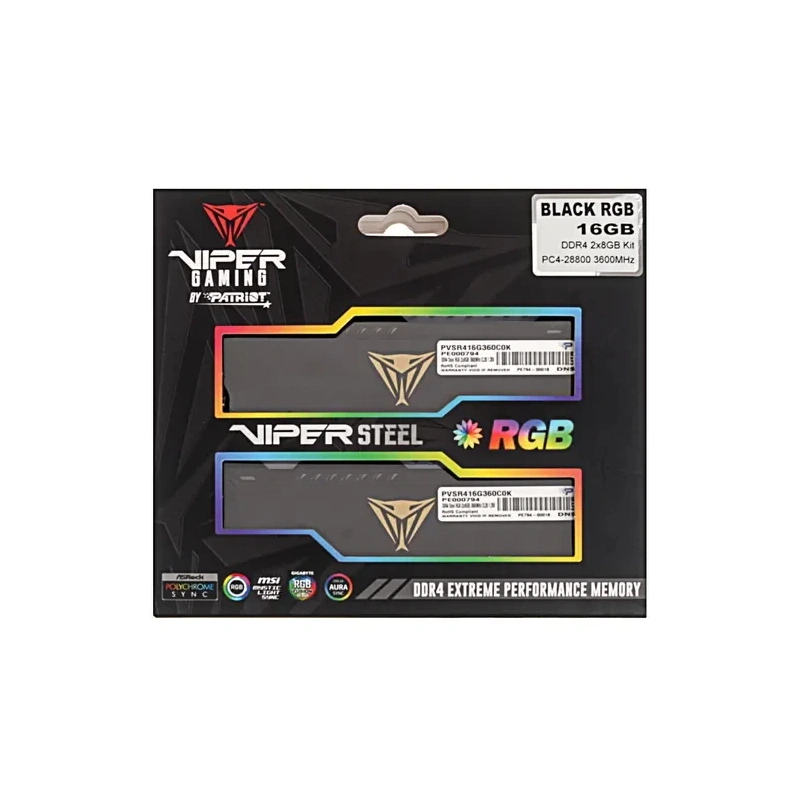 Оперативная память 16 Gb 3600 MHz PATRIOT (PVSR416G360C0K)