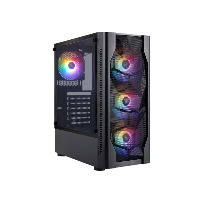 Компьютерный корпус 1STPLAYER DK D4 Black (D4-BK-4F1)