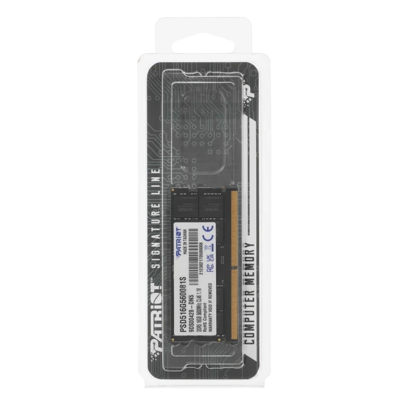 Оперативная память 16 Gb 5600 MHz PATRIOT Signature Line (PSD516G560081S)