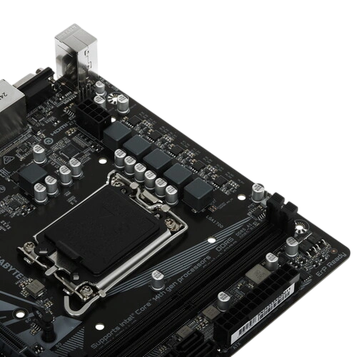Материнская плата Gigabyte H610M S2H V2 документация, задняя планка