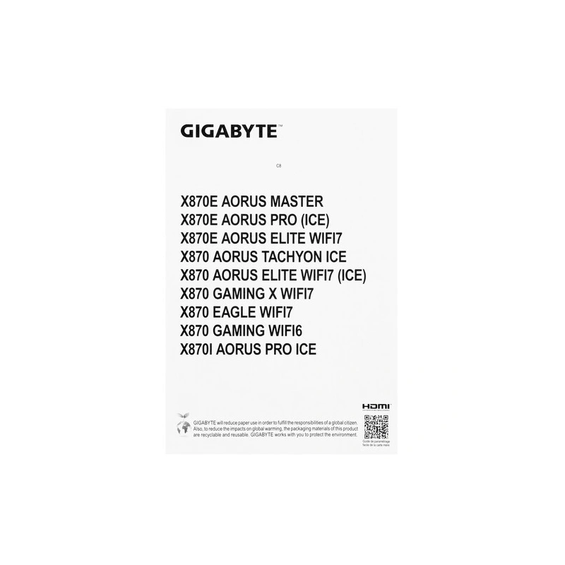 Материнская плата Gigabyte X870E AORUS ELITE WIFI7 документация