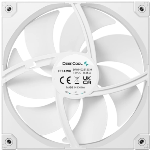 Вентилятор для корпуса Deepcool FT14 WH LED White