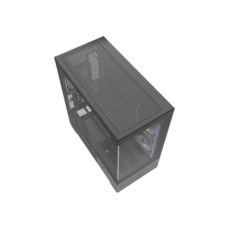 Компьютерный корпус Powercase Vision Micro S4B TG ARGB Black (VMMSHB-A3)